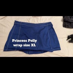 Princess Polly Navy Skirt